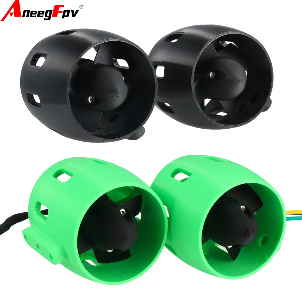 New 12V High-Powe Brushless Underwater Thruster Set 4-Blade Propeller SUP Board RC Inflatable Boat Rescue Boat &Underwater Drone