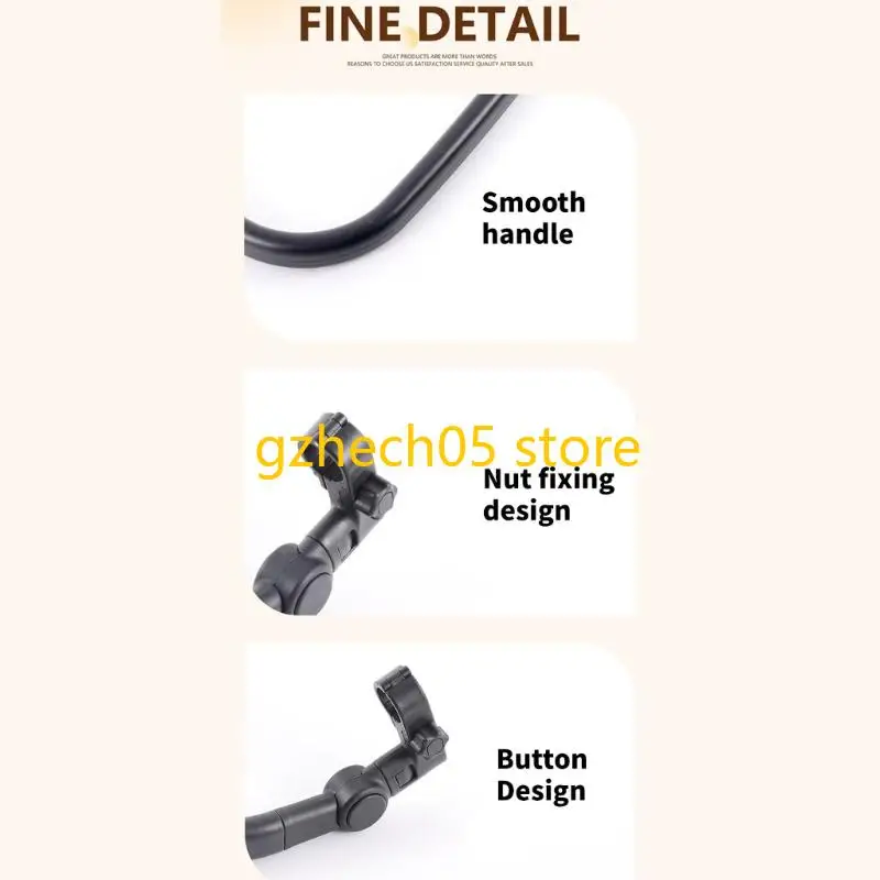 D55E Säuglings Kinderwagen Handläufe Frontarmlehne mit Sicherheitsverbesserung vorderer Schritt Stützgürtel Schnell Design