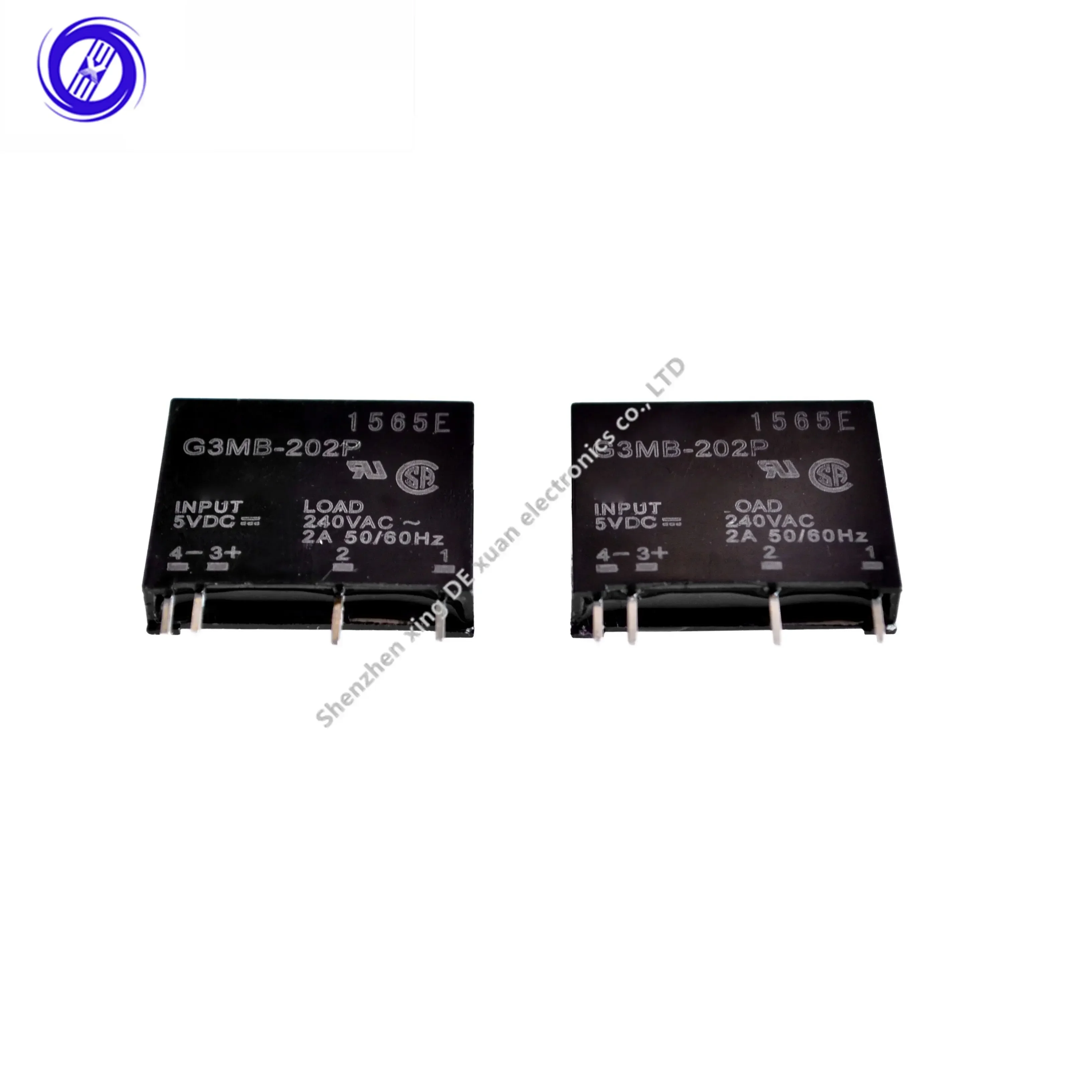 2PCS New original solid state relay G3MB-202P DC-AC PCB SSR In 5VDC,Out 240V AC 2A  5V/12V/24V