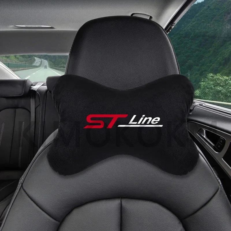 For Ford St Line Focus X 2 3 Kuga Fiesta Mondeo Styling Car Headrest Pillow Breathable Car Neck Pillow Pillow Cushion Universal