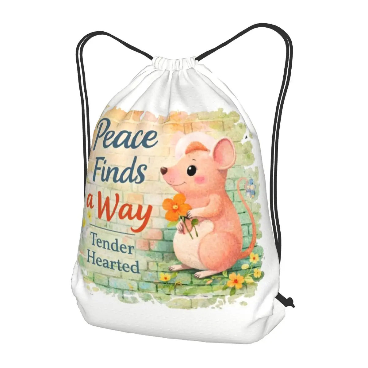 

Hop To Hope Backpacks Casual Drawstring Bundle Pocket Sundries Bag Book Bags for Travel School