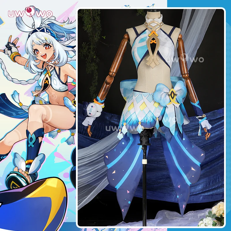 UWOWO Collab Series: Mualani Cosplay Game Genshin Impact Natlan Mualani Cosplay Costume Halloween Costume