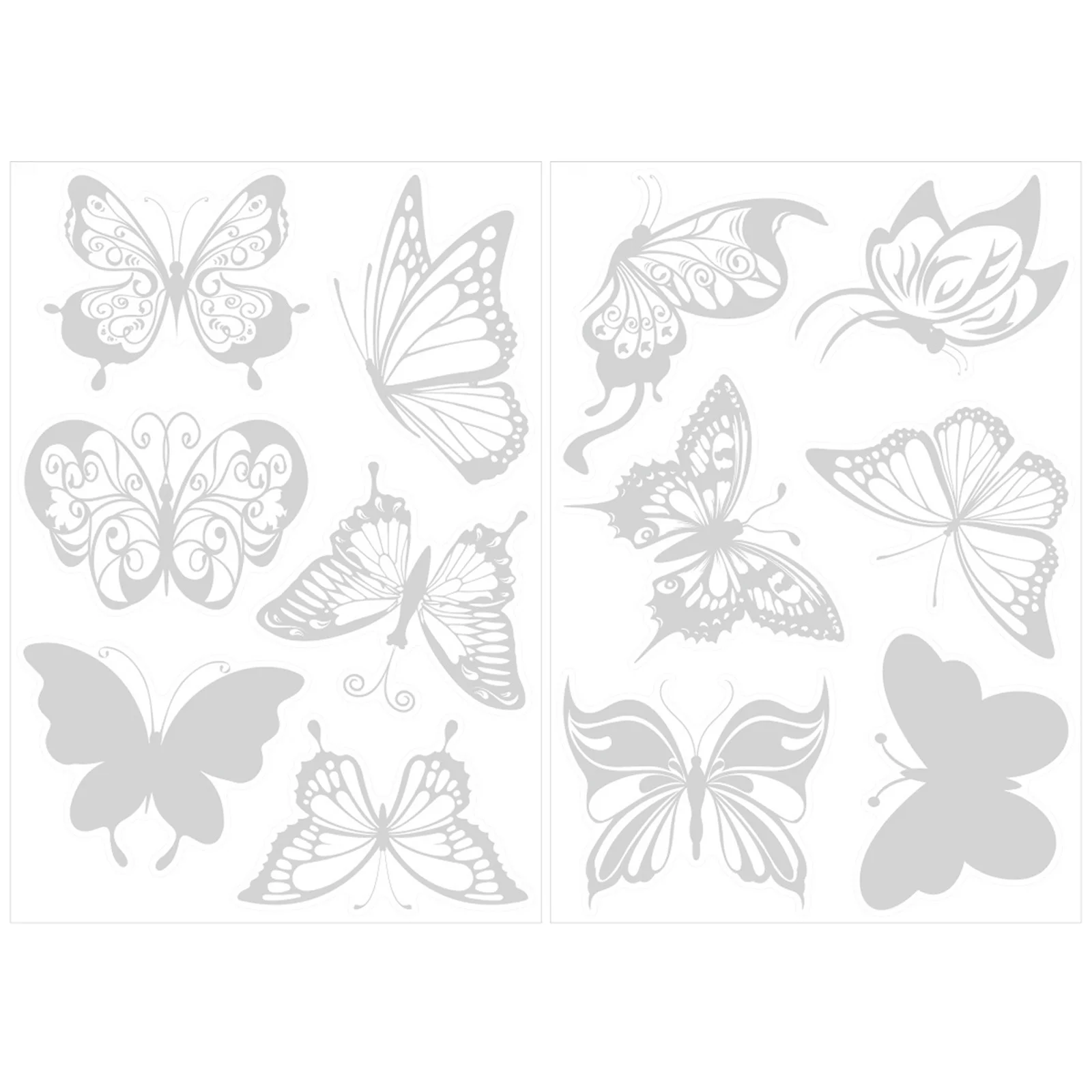 24 Pcs Leaf Anti-flying Bird Strike Sticker Stickers Prevent People Window Decals Glue-free Electrostatic Film Anti-Collision