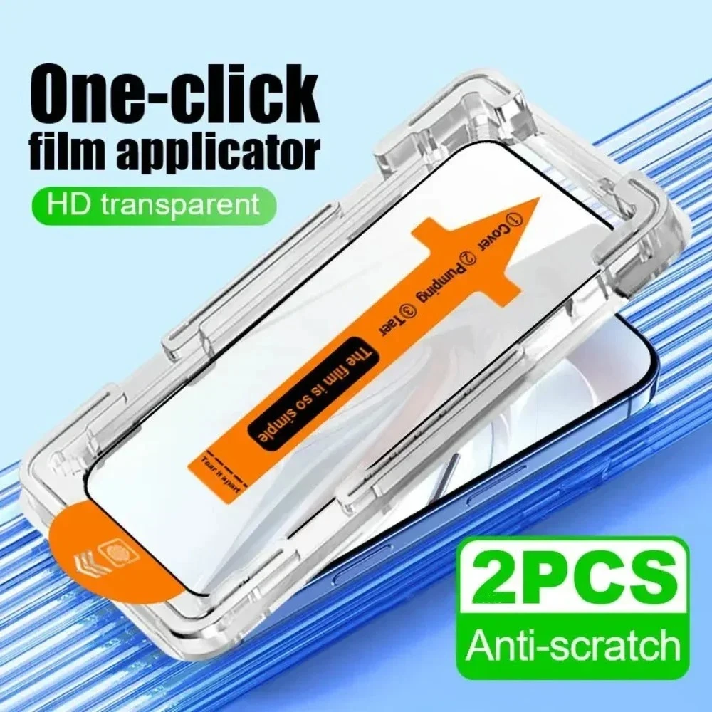 1-3PCS Dust Free Tempered Glass for Samsung A17 A37 A57 A16 A36 A56 A15 A35 A55 Easy Install Screen Protector Full Glue Glass