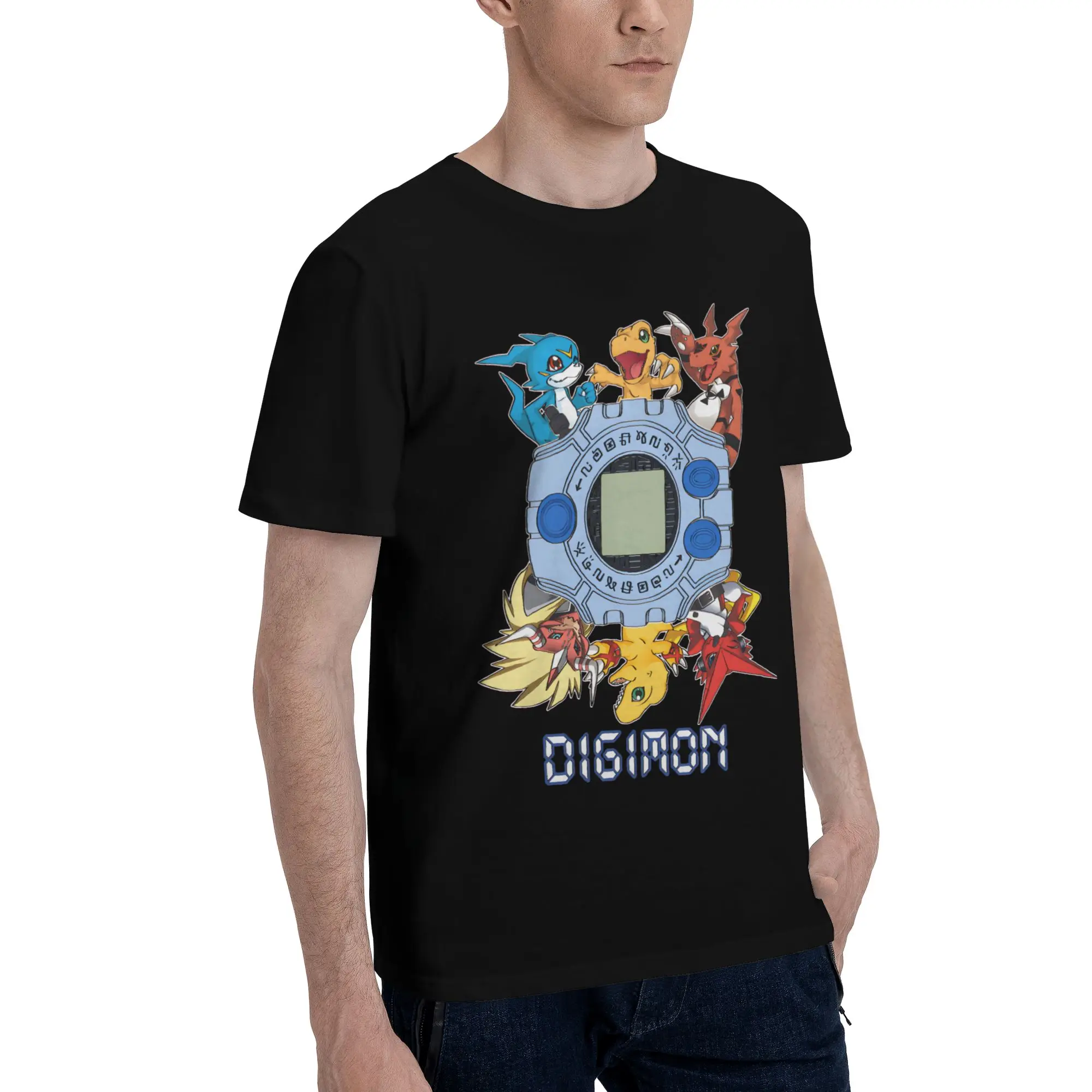 Digimon 30 Graphic Funny 100% Cotton T-Shirt Bandai Tops Tees For Men