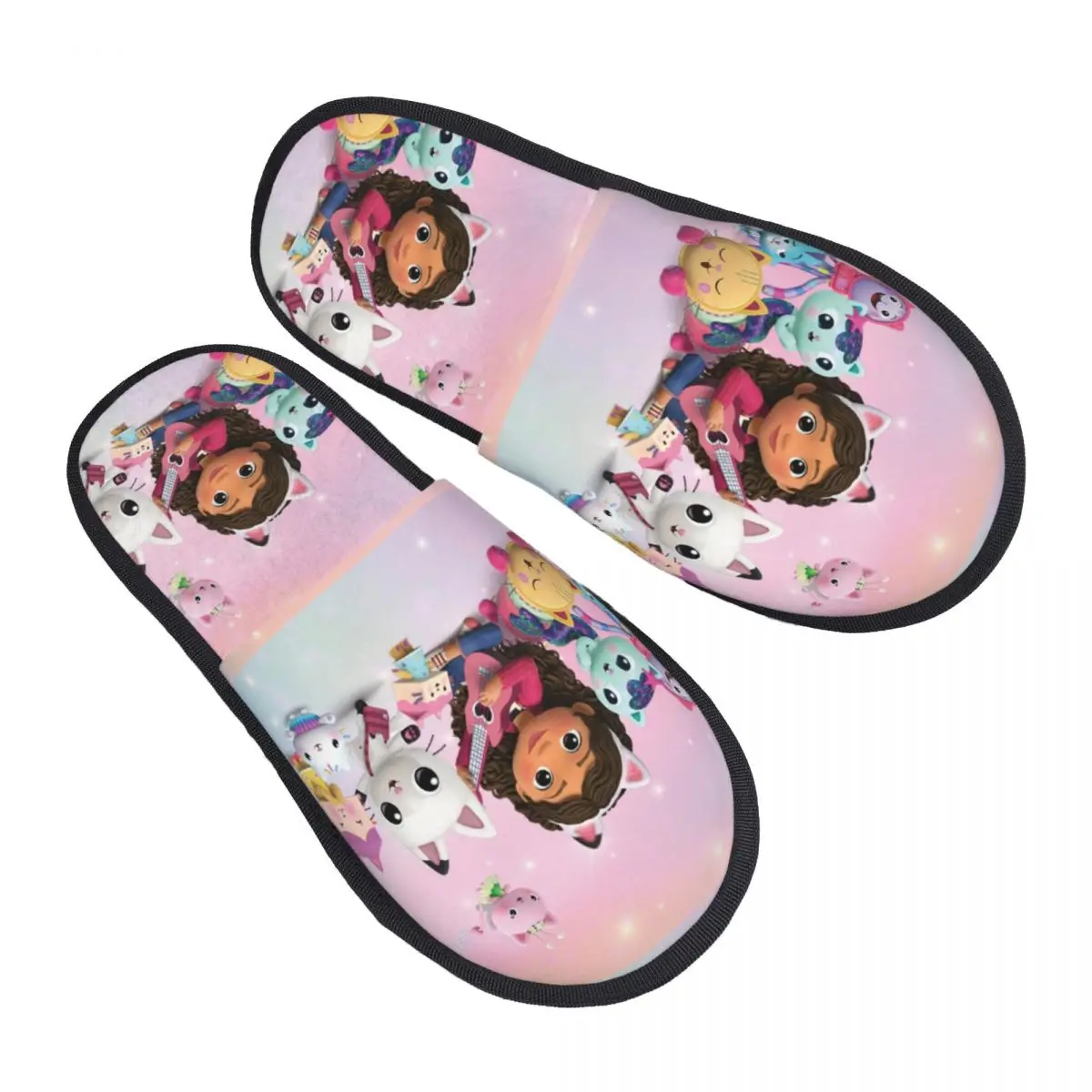 Gabbys Mercat Cats Comfort Scuff With Memory Foam Slippers Women Cartoon Dollhouse Bedroom House Shoes