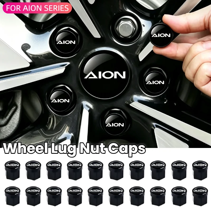 20Pcs Wheel Lug Nut Caps For GAC AION V AION UT AION Y Plus Auto Hub Screw Protection Cover Car Tire Wheel Styling Accessories
