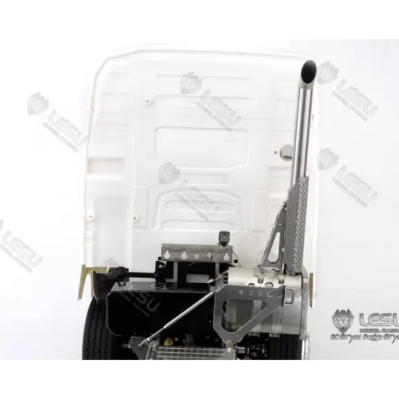 RC 1/14 LESU Metal Exhaust Chimney for Tamiya Dump Truck for SCANIA MAN VOLVO Tripper Truck DIY Accessories