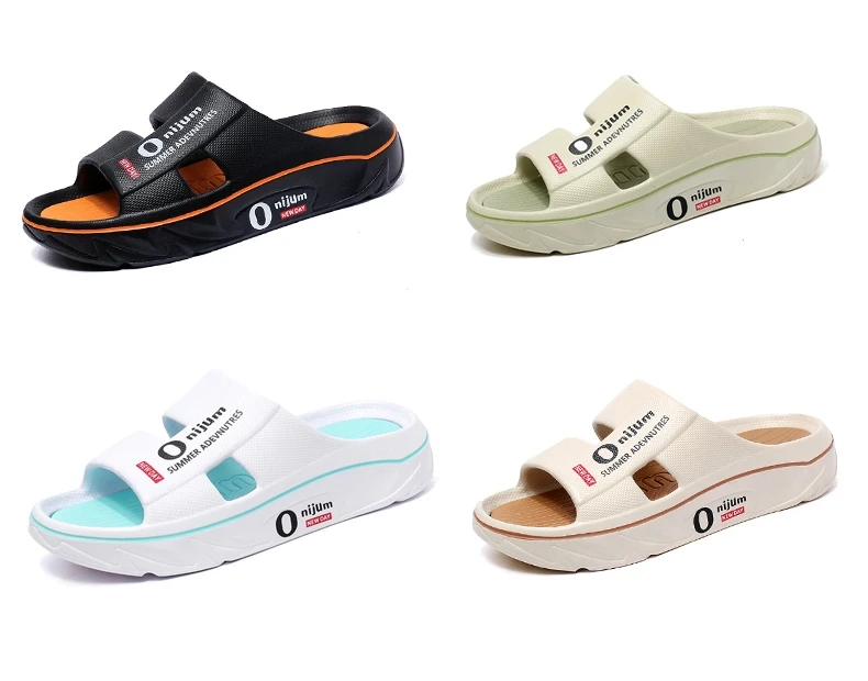 Nuevas Pantuflas de Verano para Hombre, Sandalias de Playa para Interiores, Sandalias Suaves de EVA para Exteriores, Chanclas para Hombre y Mujer, Pantuflas Casuales para Baño
