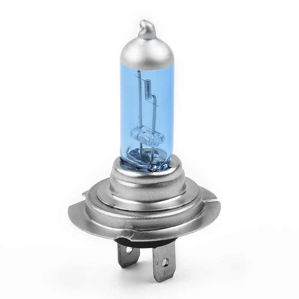 10 buah H7 bola lampu Halogen mobil Xenon Super terang putih 6000K Halogen lampu depan mobil bohlam pengganti suku cadang bohlam