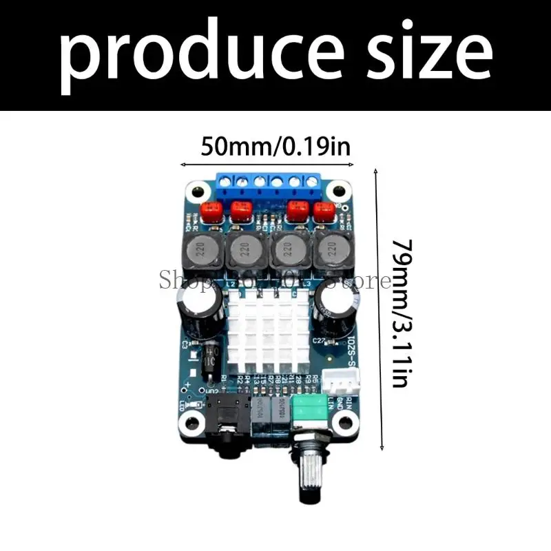 TPA3116D2 2チャンネル12-24V 50WX2サウンドアンプモジュールダブルチャネルパワー40JB