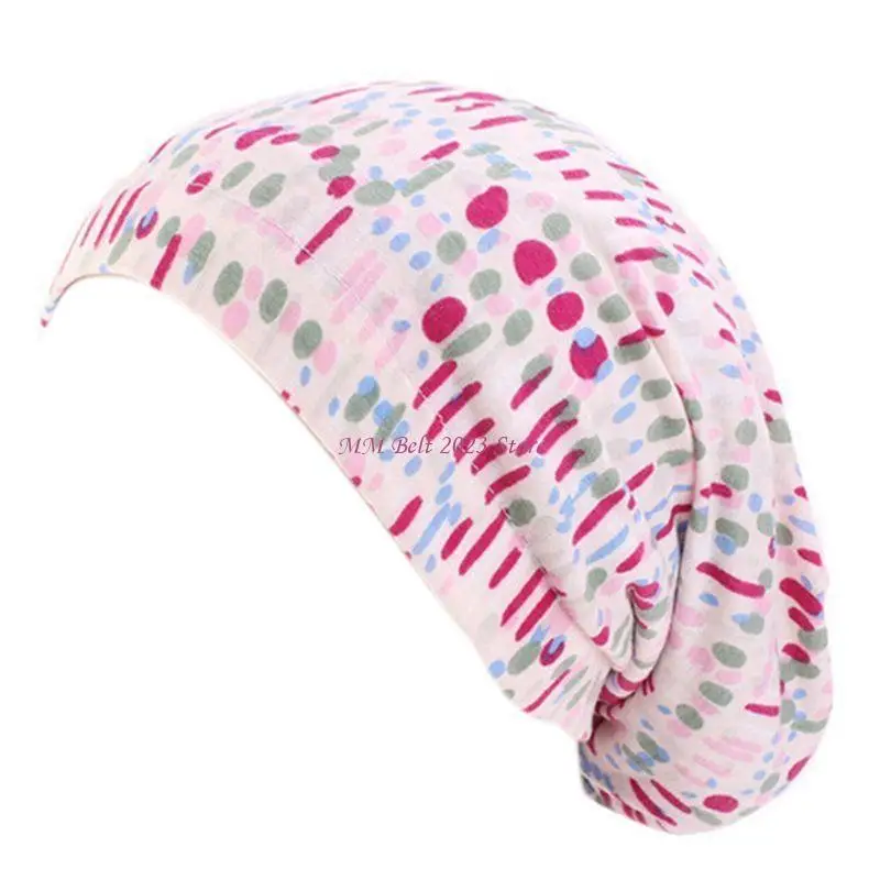 قبعة نوم نسائية مبطنة بالساتان من 49ME لتساقط الشعر، قبعة صغيرة مرنة واسعة النطاق من العلاج الكيميائي