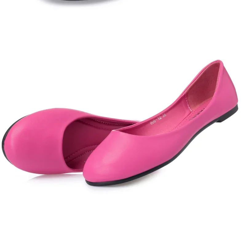Wholesales Promotions Flats Soft Soles No Heel Dancing Driving Loafers For Women Plus Size 41 9 Anti-slip Single Shoes Round Toe