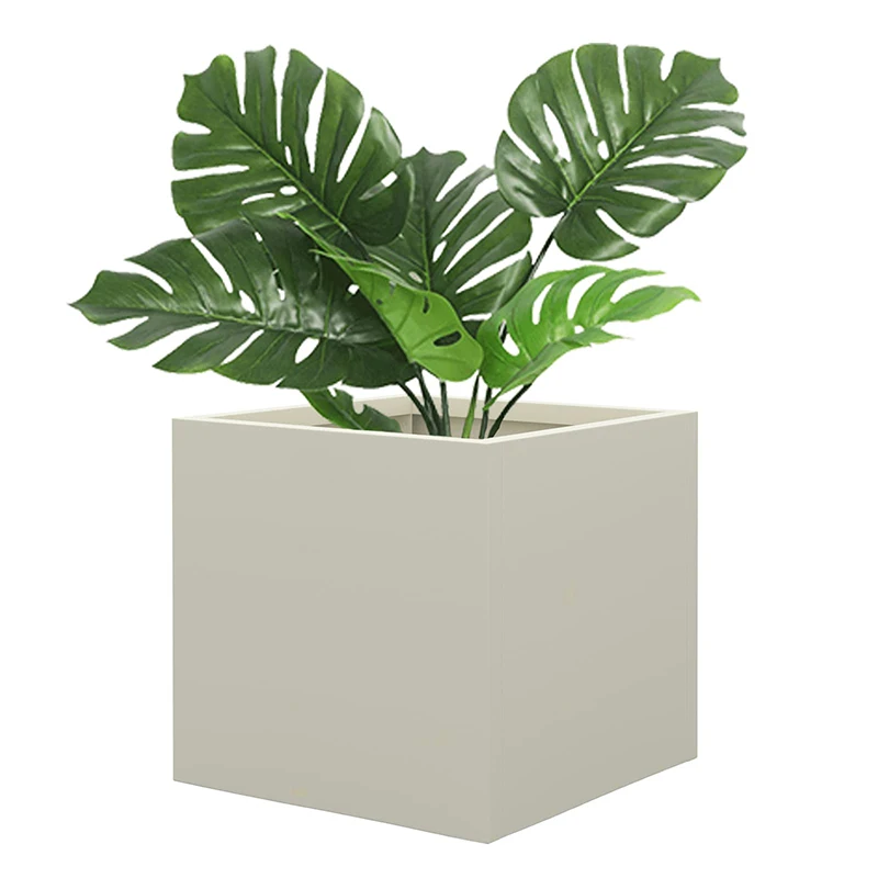 

Новый список открытый металлический садовый плантатор 600*600*600 металлический плантатор для большого наружного сада