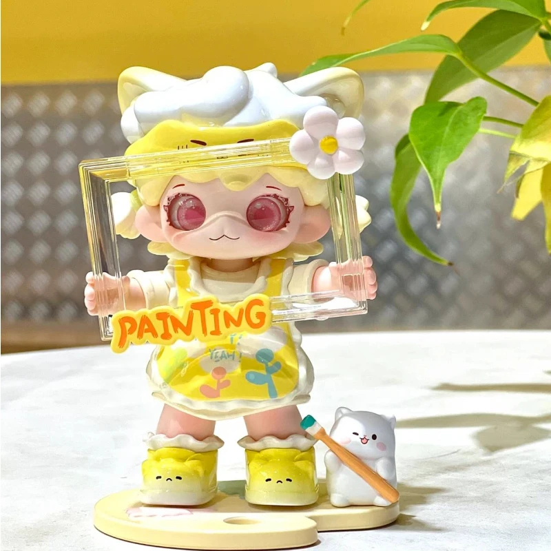 ของแท้ Mioco ชุด Meow Meow Life แบบปรับแต่งได้ กล่องสุ่มน่ารัก ของตกแต่งโต๊ะทำงาน ฟิกเกอร์ Tide Play ของขวัญวันเกิด กล่องปริศนา