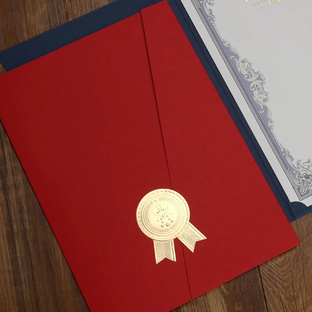 

Honor Certificate Shell Envelopes Paper Folder Award Holder Document Cover Protective Staff Holders