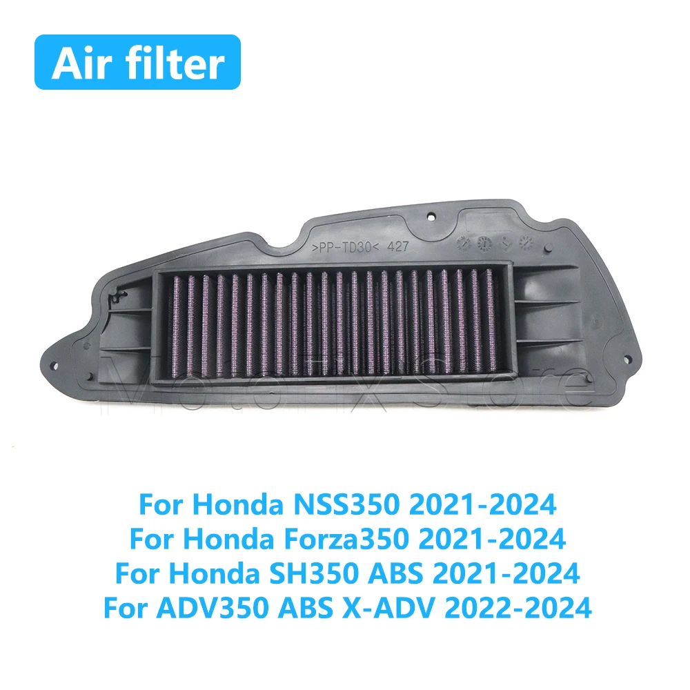 

Motorcycle Air Filter Engine Intake Cleaner For Honda ADV350 NSS350 Forza350 NSS Forza ADV 350 SH350 ABS 2021 2022 2023 2024