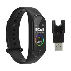 Reloj inteligente deportivo, pulsera eléctrica con Monitor de frecuencia cardíaca, presión arterial, podómetro, resistente al agua