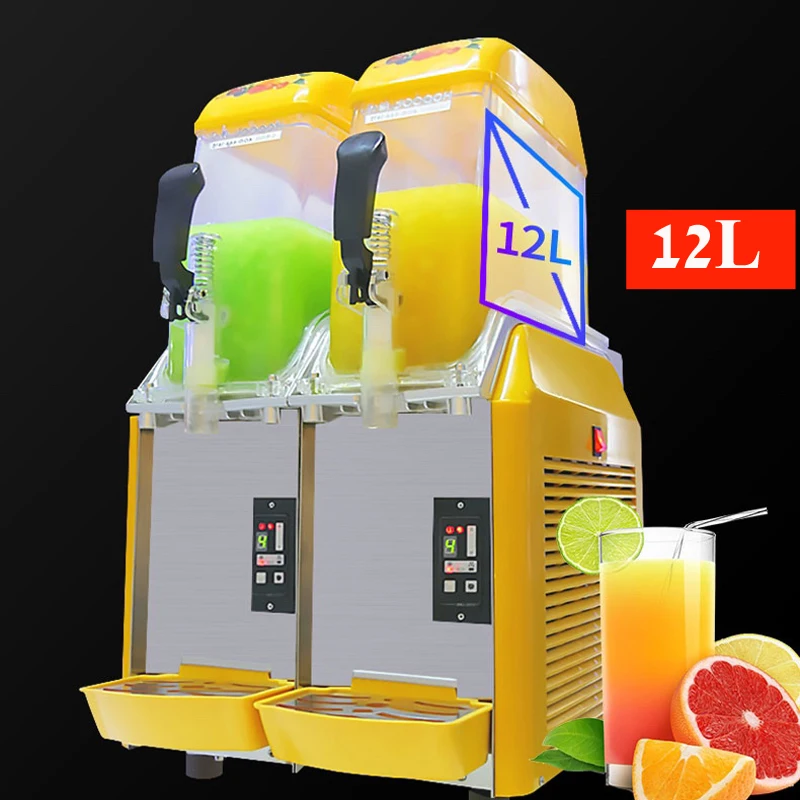 

Commercial Slushie Machine 12L 24L Auto Clear Home Slushy Dispenser Cocktail Beverage Equipment Ice Cream