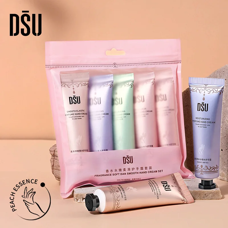 

5pcs Fragrance Moisturizing Hand Cream Set Plant Extract Massage Hand Lotion Set Repair Anti Crack Nourishing Hand Care Winter