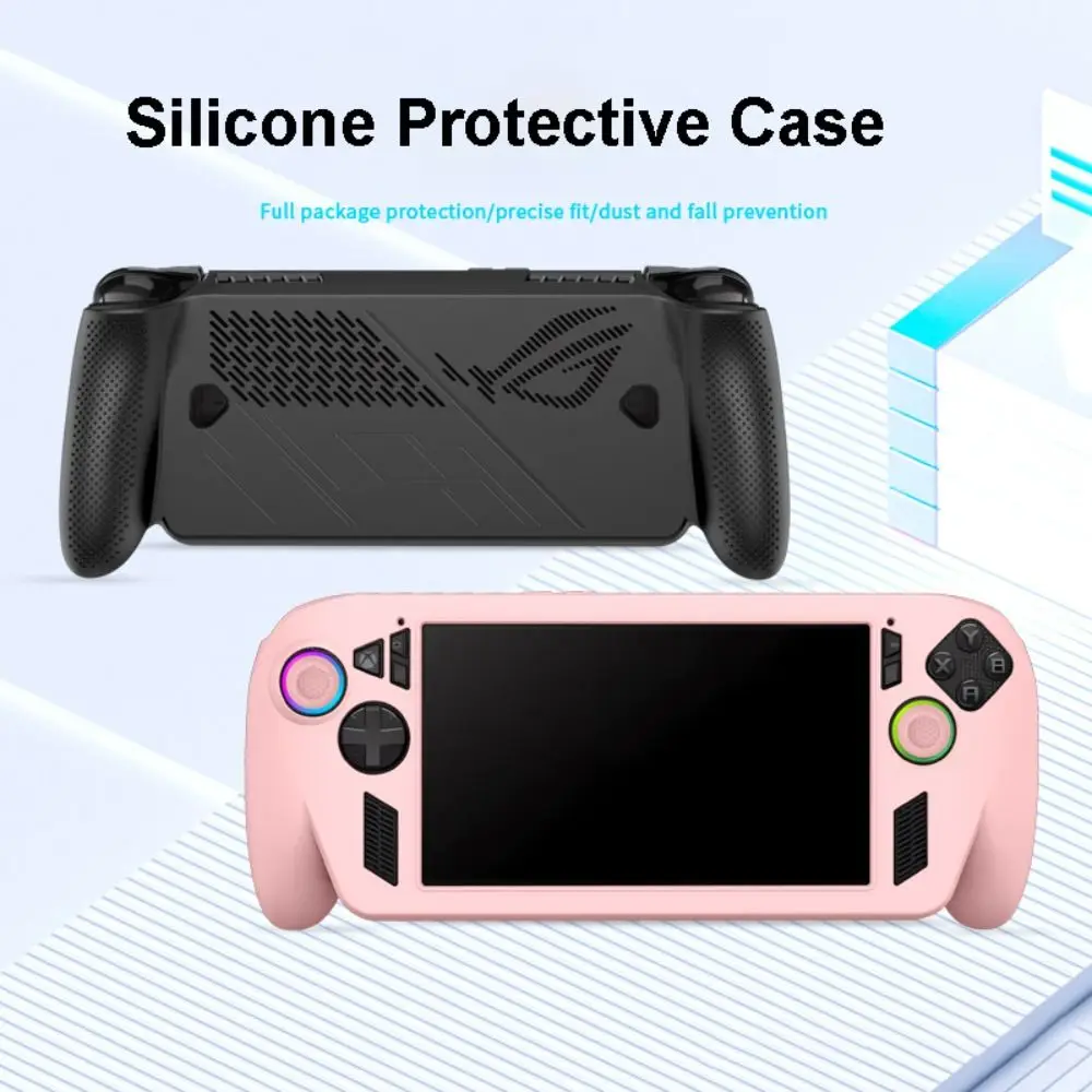 

2025 Silicone Handheld Game Console Case Shockproof Anti Slip Protective Cover Soft Ergonomic Host Shell for ROG Xbox ally X