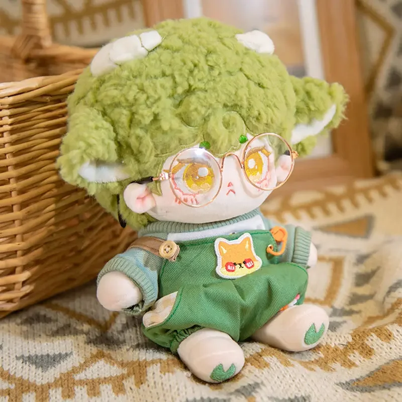 

Action Fashionable Overalls Cosplay Clothing Set for 20cm Cotton Doll Kawaii Cartoon Fox Rabbit Costumes Suit Gift Toys for Kids