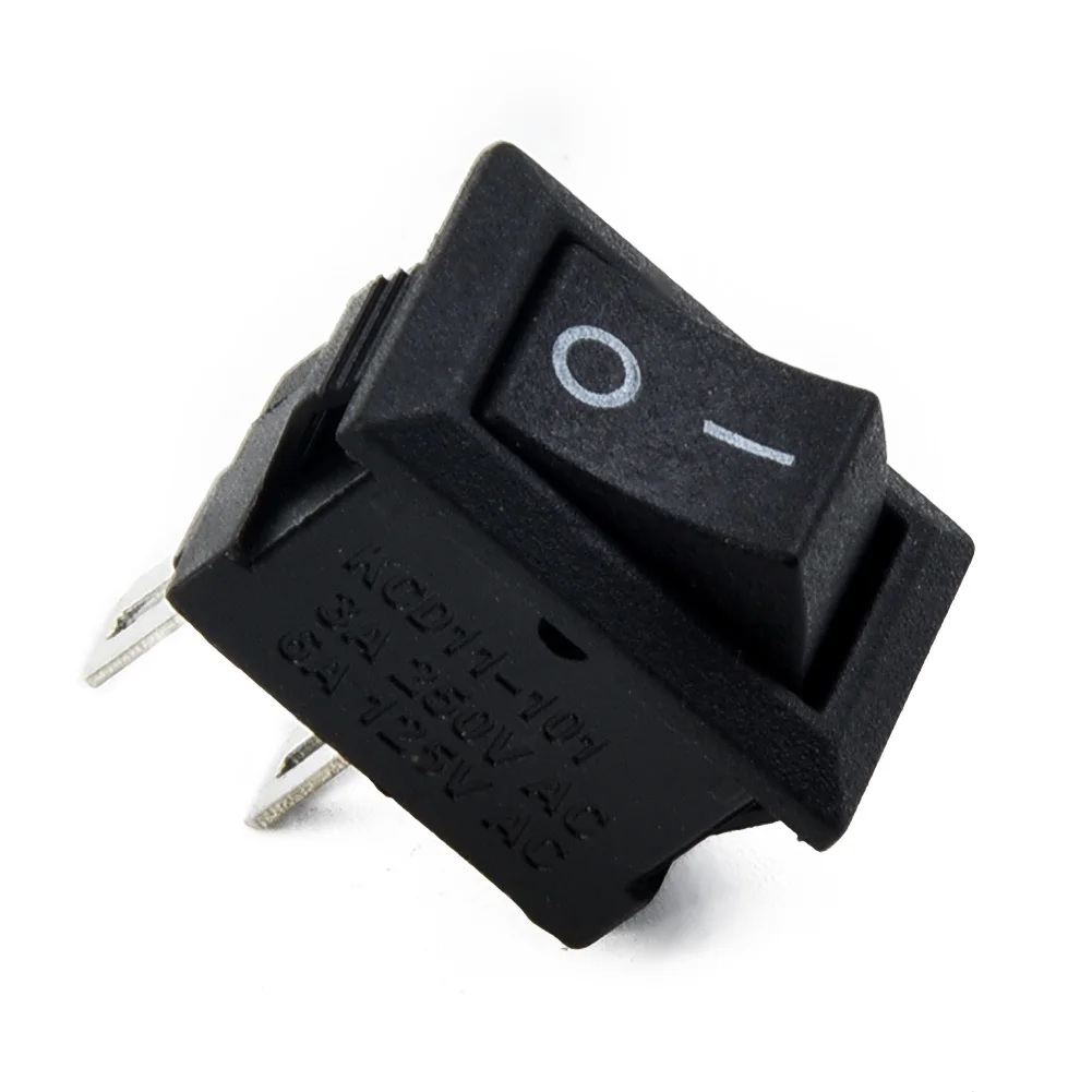 10/ 2-Pins ON-OFF Switches Auto Truck Boat Round Rocker 250V 3A 2-Pin ON/OFF Toggle SPST Switches Interior Accessories