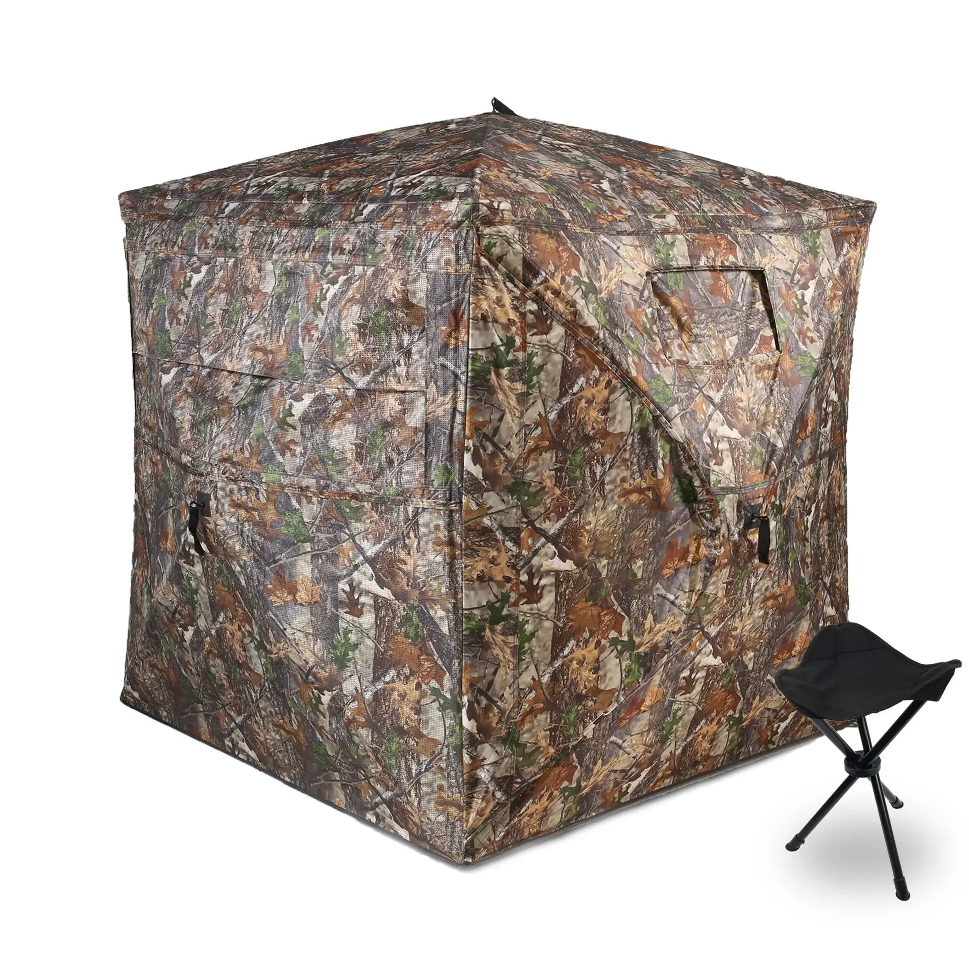 2-3Persons Outdoor Camping  Camouflage Tent Portable Light Weight 270 Degree Unobstructed Viewing Angle Tourist Equipment