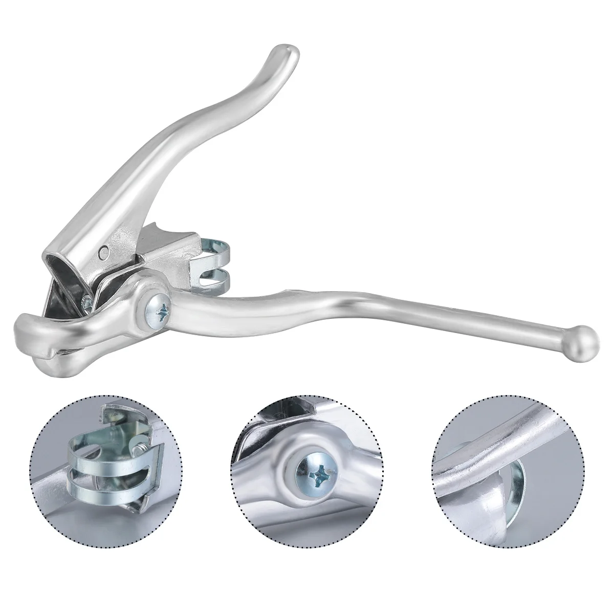 

1Pair Road Bike Brake Handle Aluminum Alloy Durable Bike Brake Lever Silver Cycling Parts for Racing Use Cycling Parts