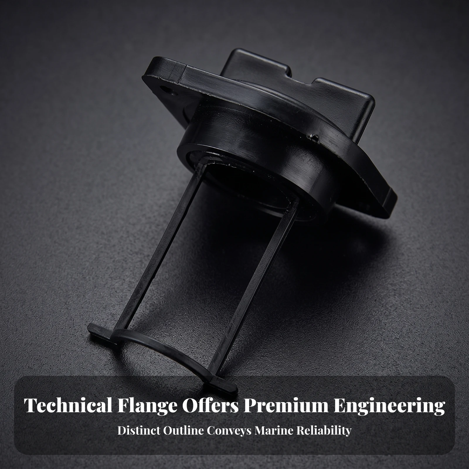 Boat Drain Plug with Pull Handle Secure Transom Drain Plug with Flange Hardware Robust Rigid