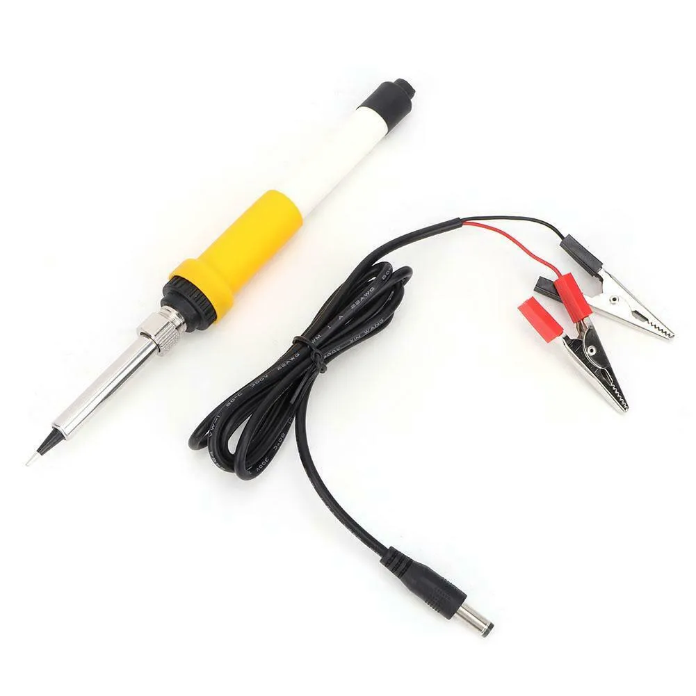 

40W Electric Soldering Iron Auto Portable Powered Wiring Repair 1 Set Ceramic Heating Core DC 12V For Soldering