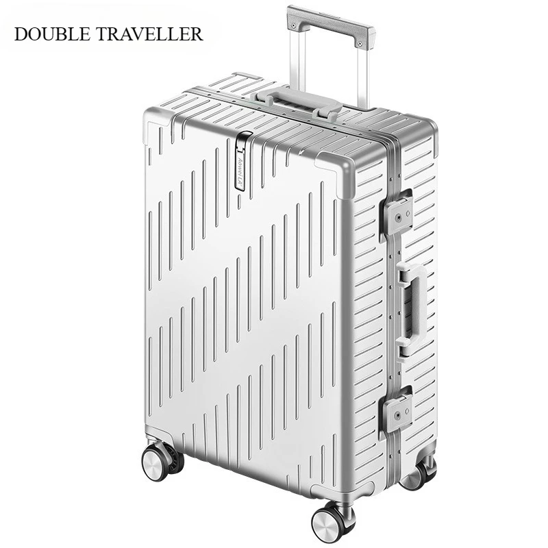 

Large Deep Compartment Side Opening Suitcase PC Rolling Luggage Case Light Weight Large Capacity Trolley Luggage Bag