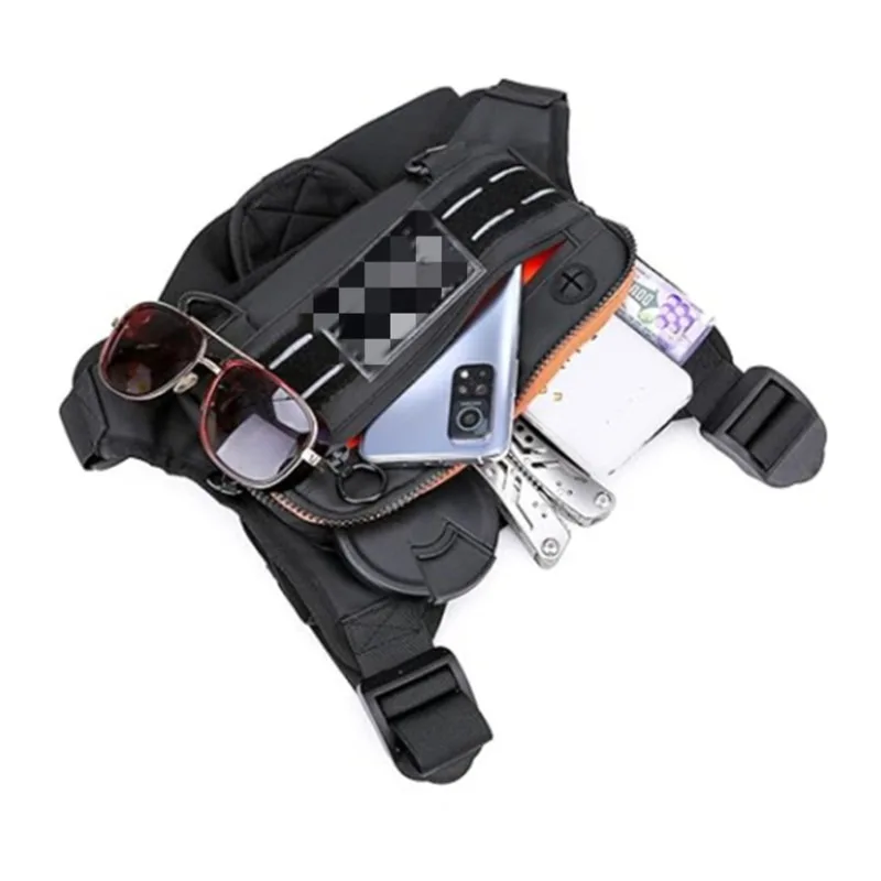 Outdoor Borsttas Voor Mannen Front  Pouch Hardloopvest Telefoonhouder Tactisch Sportpakket Wandelen Vissen Molle Camping Rugzak image 4