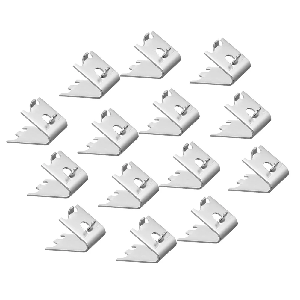

14Pcs Adjustable Metal Shelf Clips Heavy Duty Stainless Steel Refrigerator Freezer Support Bracket for Cooler Clip for Fridge