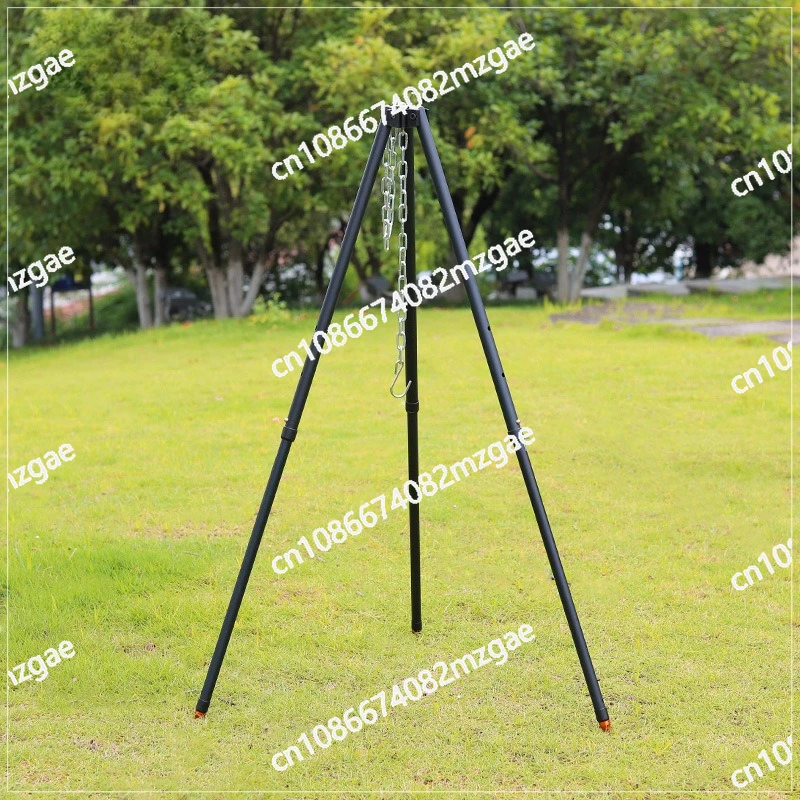 

Portable Large Campfire Stand, Campfire Tripod, Portable Hanging Pot Stand, Tripod, Camping Supplies