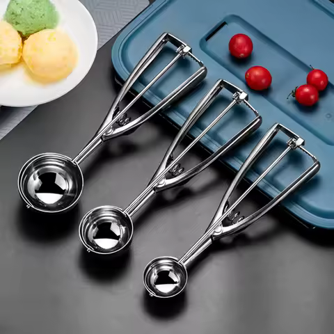 Multi-style Stainless Steel Ice Cream Scoop Ball Digger Handmade Ice Cube Mold Easy Demoulding Kitchen Accessories ice tray mold