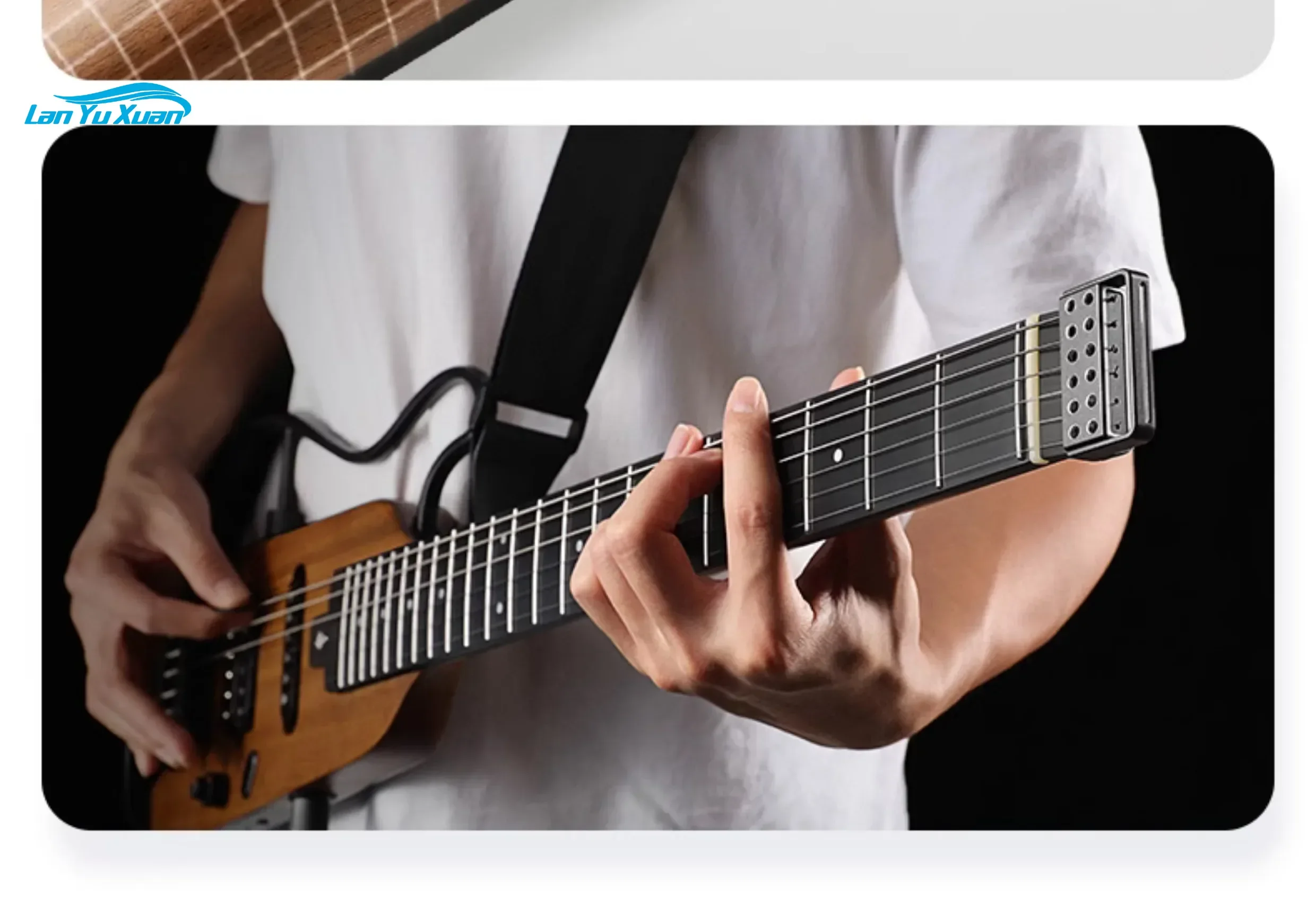 

Donner HUSH-X 38-дюймовая электрогитара с технологией Zero Design Rock Starter Портативная безголовая электрогитара