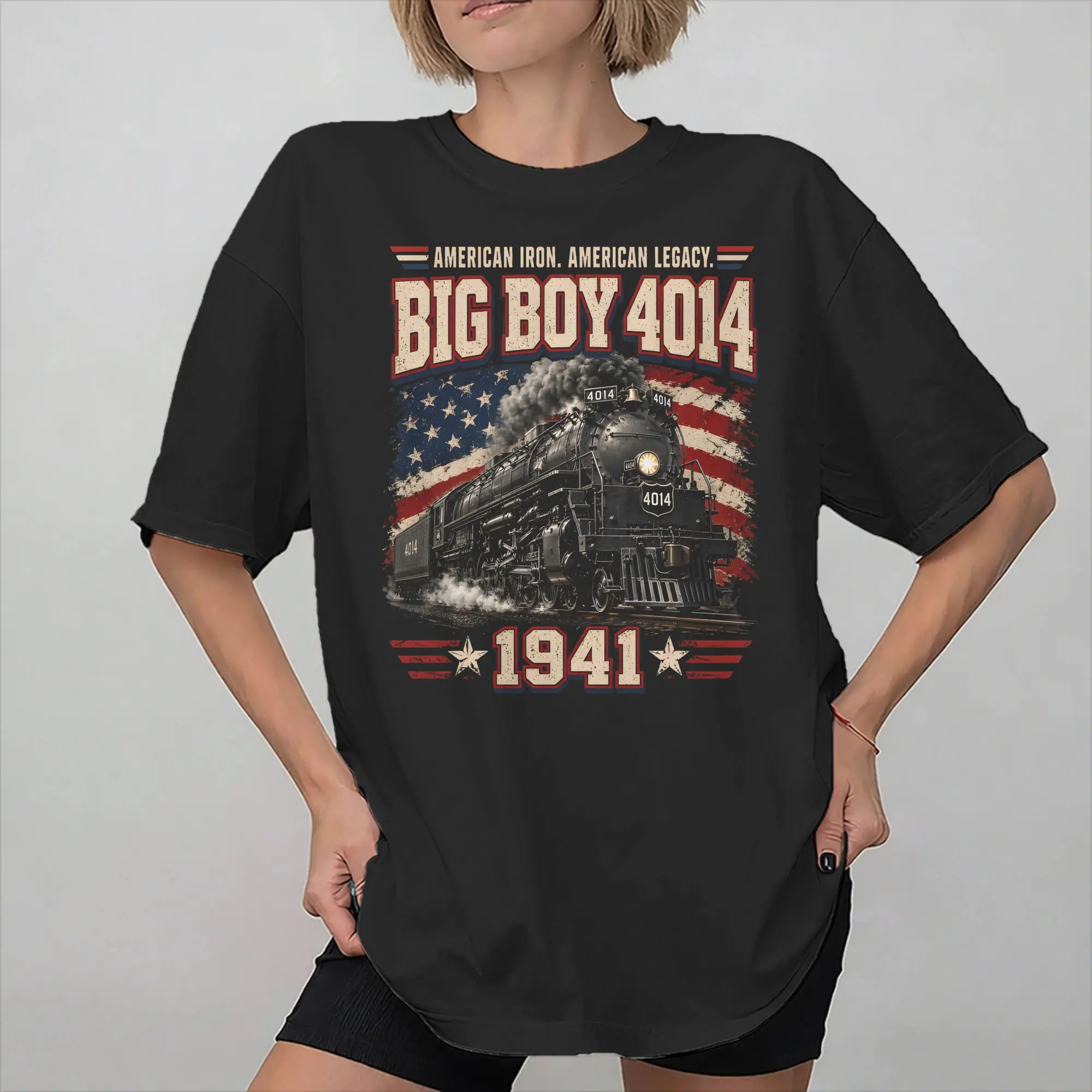 1941 Steam Locomotive 4014 Outfit Unisex T Shirt Cotton Tee Graphic  T-shirt Clothing