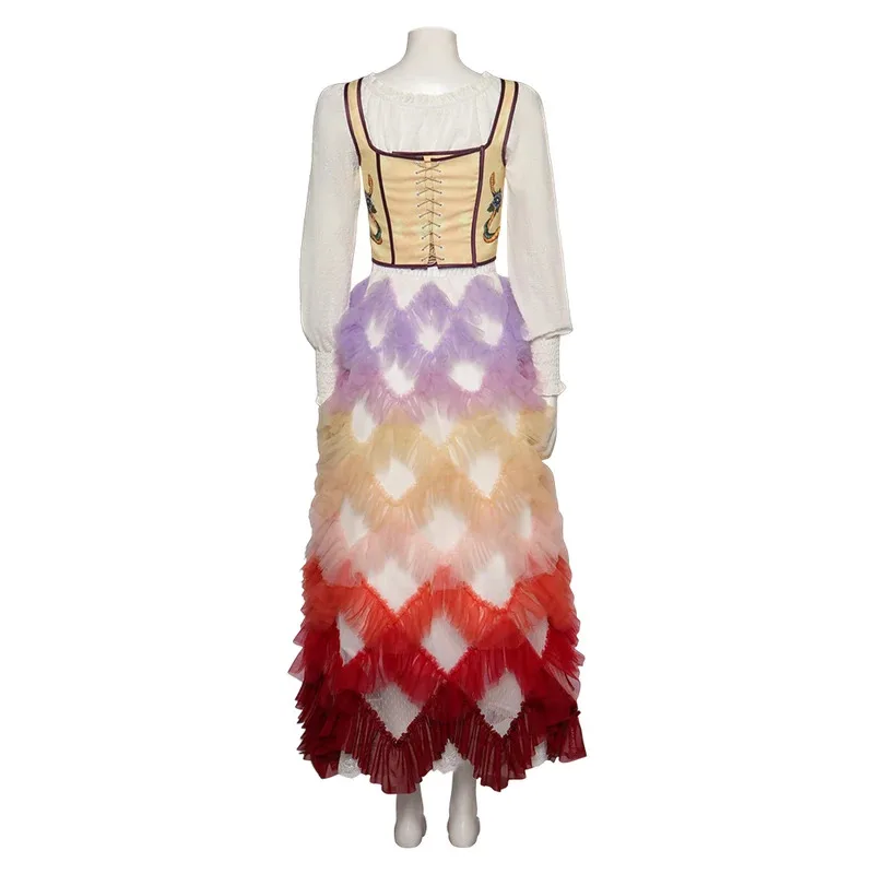 게임 루시 그레이 베어드 코스프레 의상 드레스 성인 여성 판타지아 탑 스커트 의상 할로윈 카니발 파티 변장 역할 정장