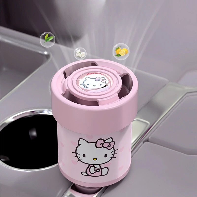 

Sanrio Hello Kitty Car Solid Aromatherapy Kuromi Air Freshener Long-Lasting Fragrance Diffuser Girl Cute Car Interior Parts Gift