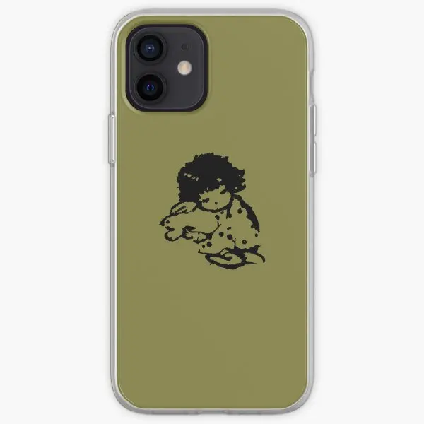 Charm Little Girl And Animal Drawing Iph  Phone Case Customizable for iPhone 11 12 13 14 Pro Max Mini X XS XR Max 6 6S 7 8 Plus