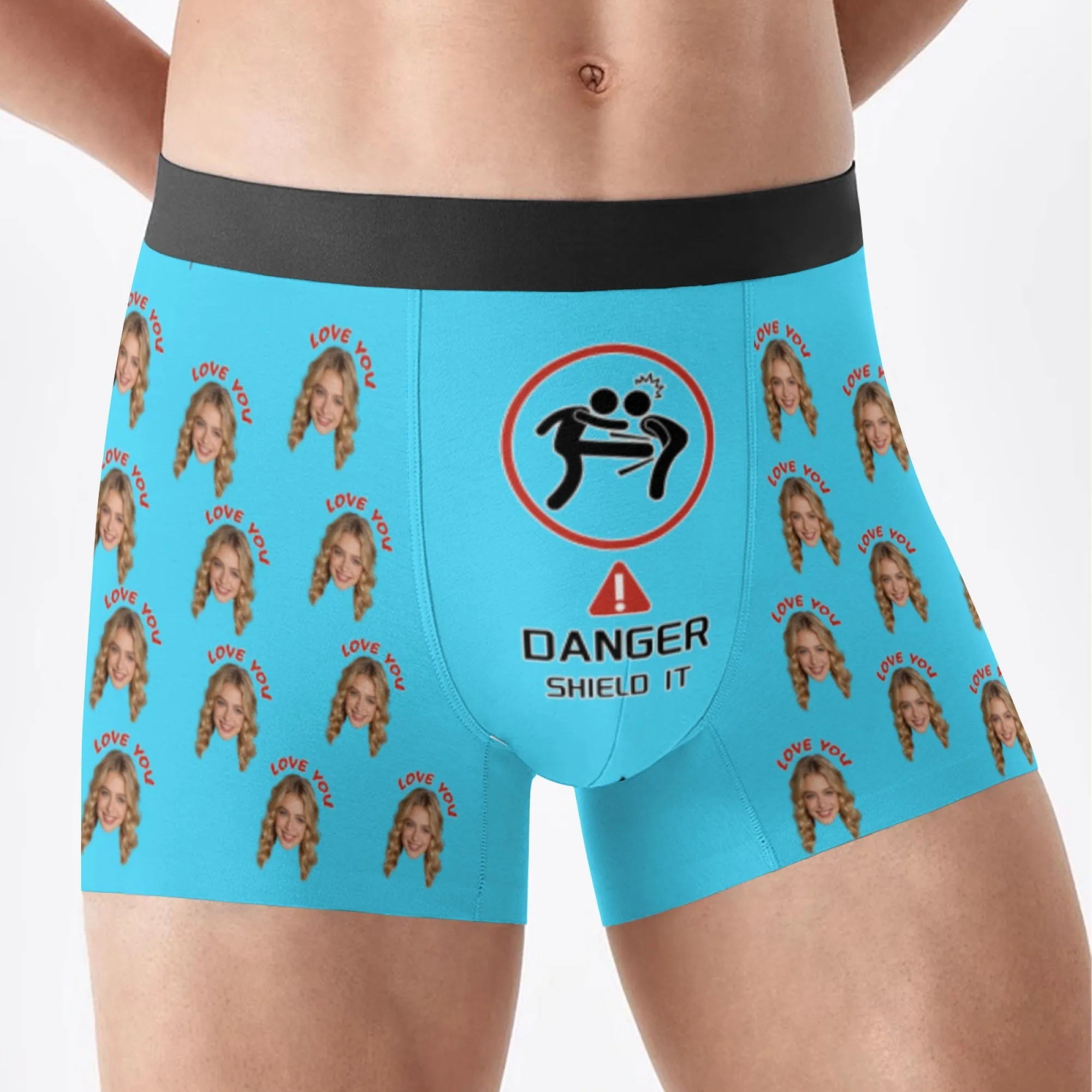 Personalized facial photo customization flat underwear customization men's Valentine's Day gift for husband gift for father