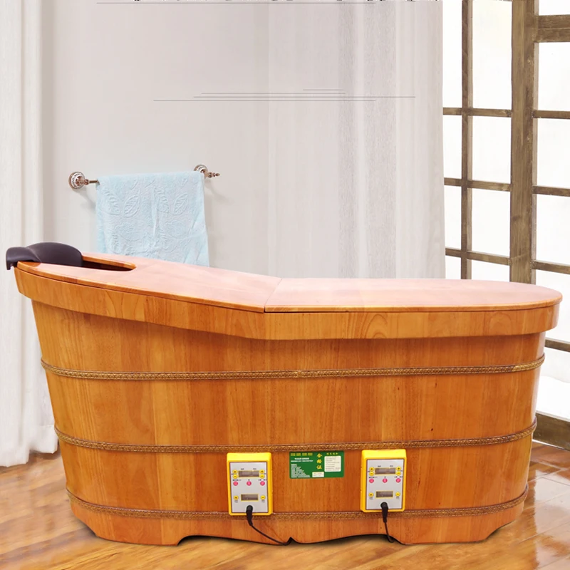 

Useful Things Home Wooden Bathtub Baby Wooden Bathroom Tubs Portable Adults Pedicure Foot Tub Shower Banheira Spa Bath