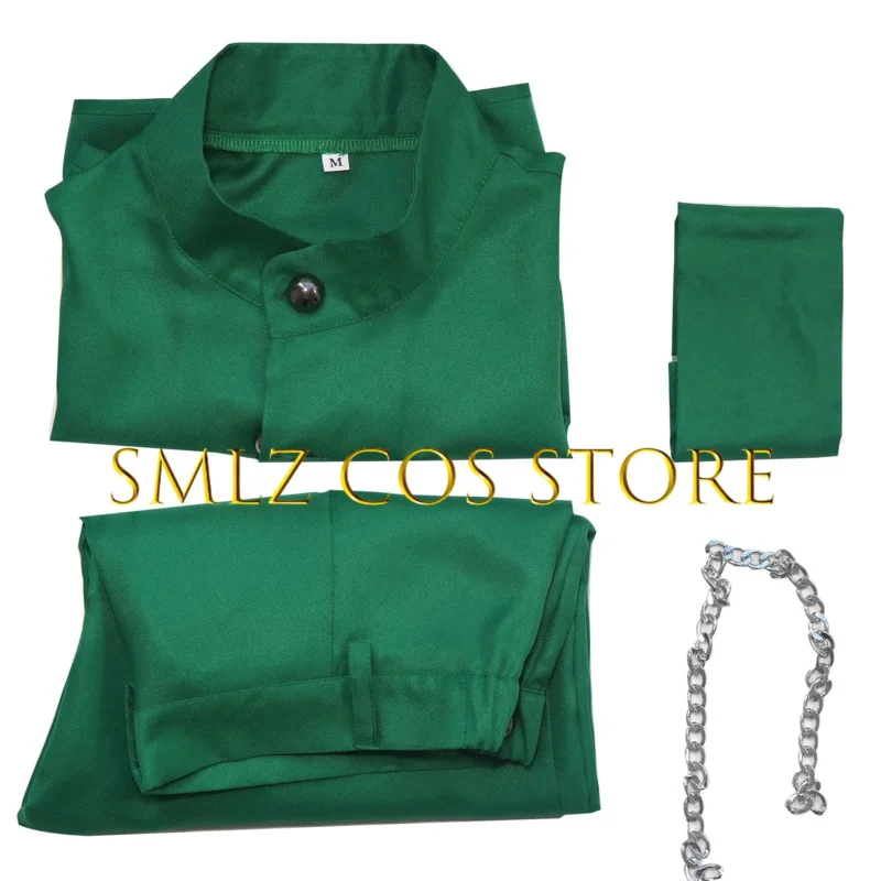 Stagione 3 Meliodas Cosplay Anime Sette Peccati Capitali Costume Cosplay Uomo Verde Top Pantaloni Parrucca Vestito Halloween Party Gioca Ruolo OA3540