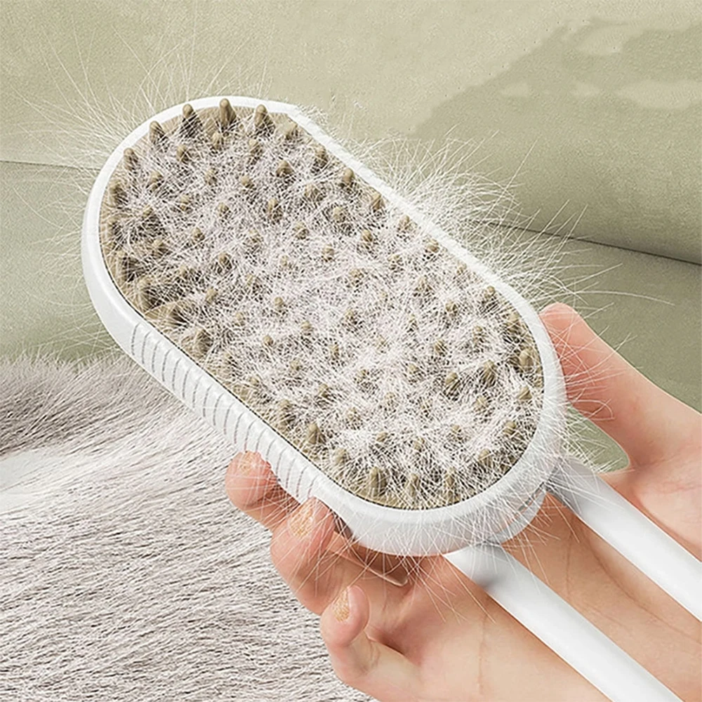 Pet spray massage comb cat steam comb hair comber cat dog comb water spray to float hair bath free