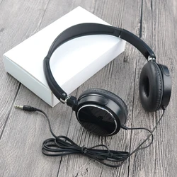 3.5mm Plug Wired Headphones Foldable Headphones Bass Stereo Fashion Music Earphones For PC MP3 Smartphones Tablet
