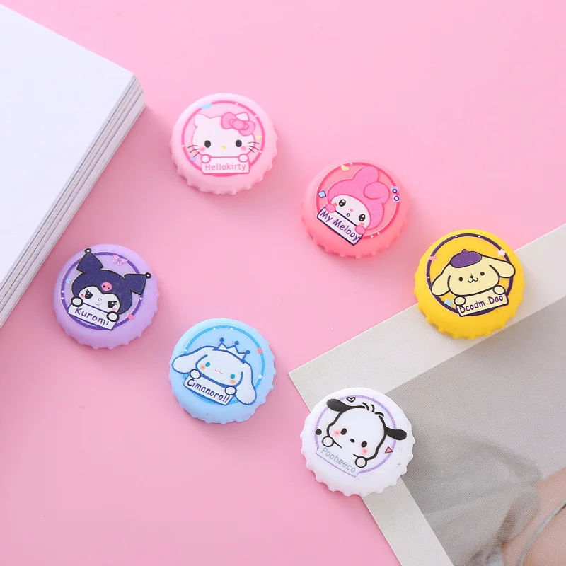 10 Pcs New Cartoon Kitten, Puppy, Rabbit Bottle cap Resin Flat Back Scrapbook Figurine DIY Bow Decor Accessories Crafts A23