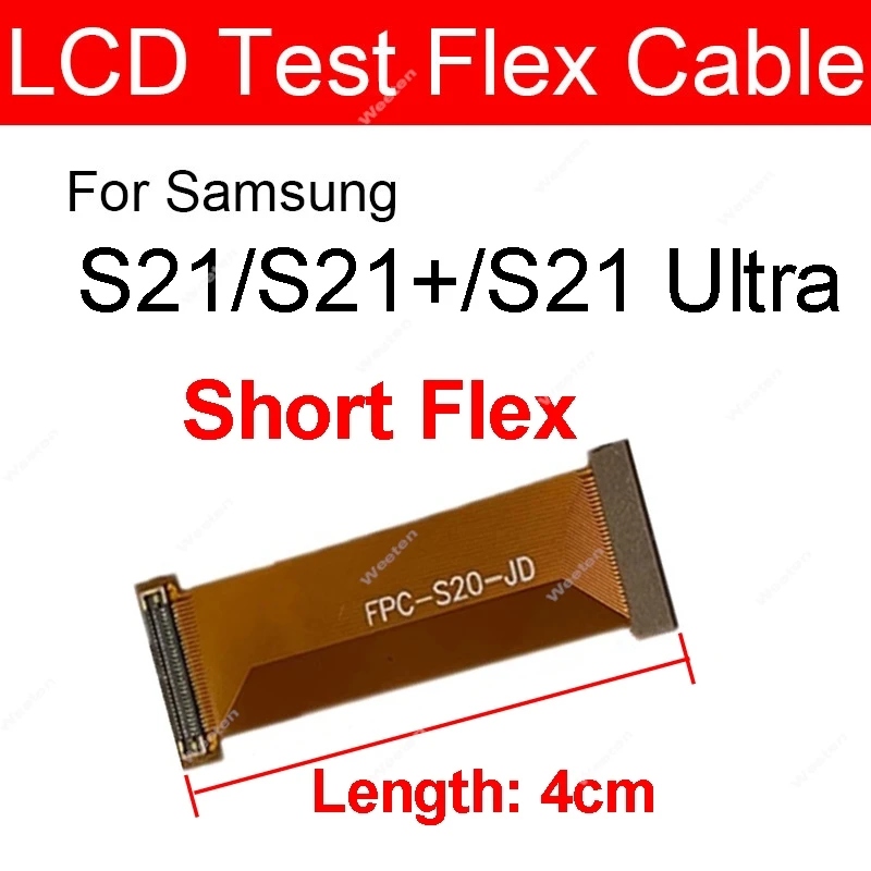 For Samsung Note 9 10 20 S8 S9 S10 S20 S21 S23 Plus Ultra S10e S20Fe LCD Display Test Touch Screen Extend Testing Flex Cable