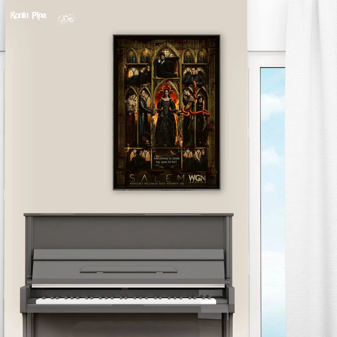 Salem Classic Movie Poster Art Print Canvas Painting Wall Pictures Living Room Home Decor (No Frame)