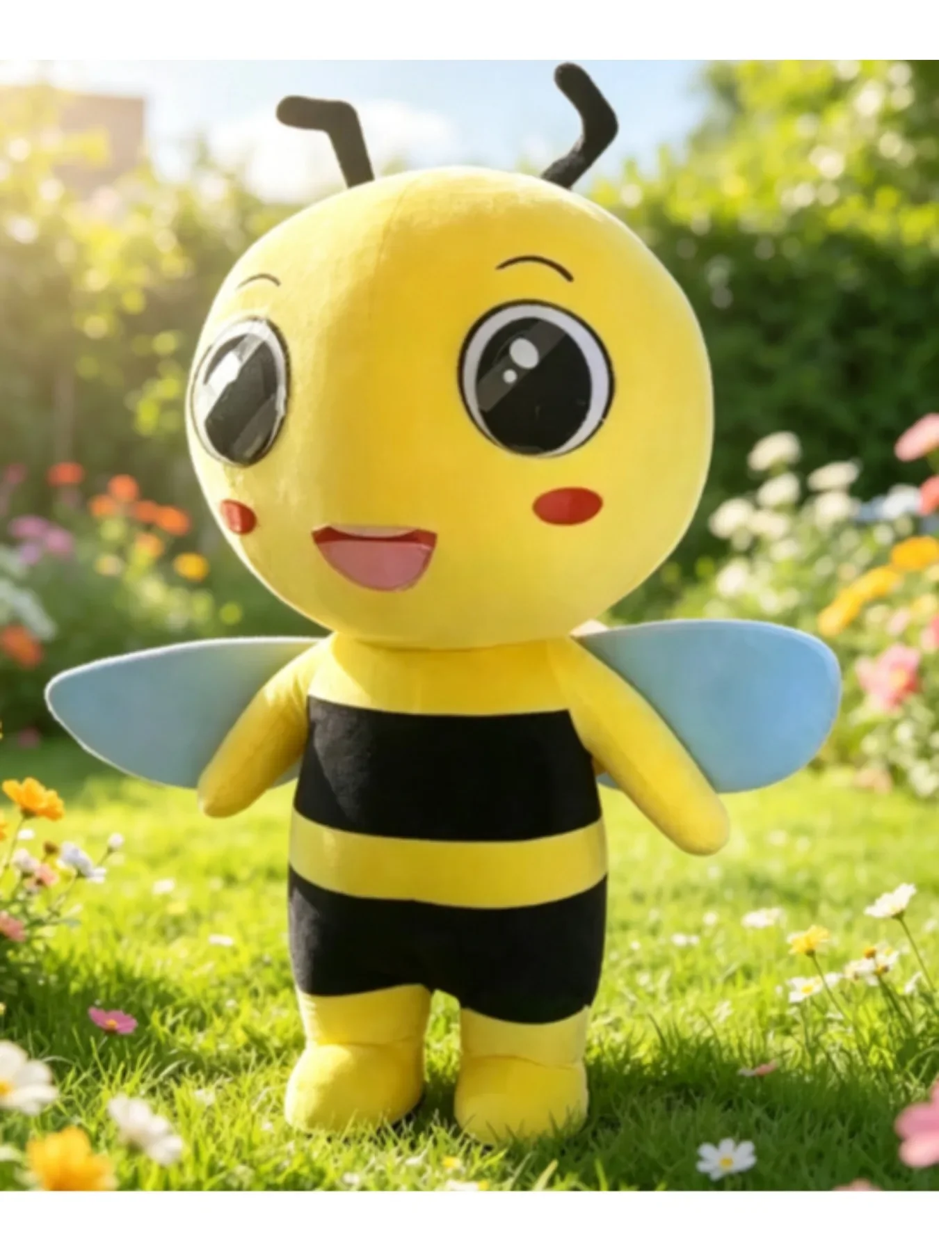 Inflatable Bee Mascot Costume Parade Adult Character Suits Cosplay Clothes for Party Carnival Event No Battery view 3